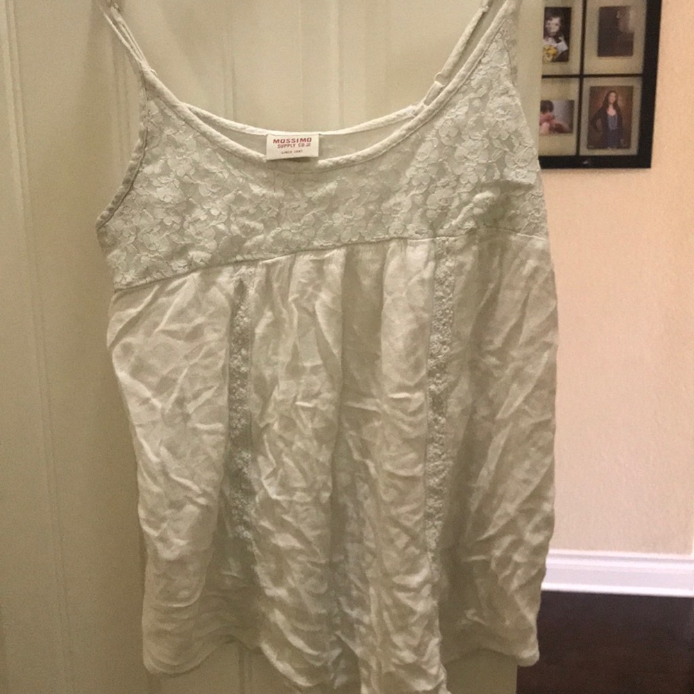 White Flowy Top